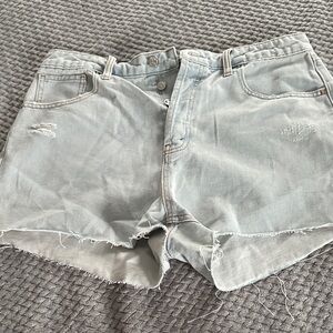 Wild Fable Light Blue Distressed Jean Shorts